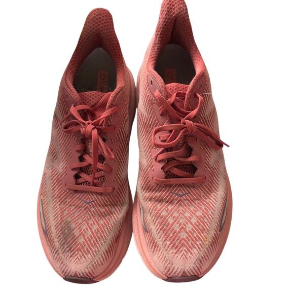 Hoka‎ One Clifton Running Sneakers Size 12B Red - Picture 10 of 14